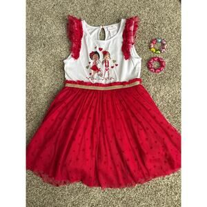 Little Girls size 7, Tommy Bahama Valentine Dress with Bracelets